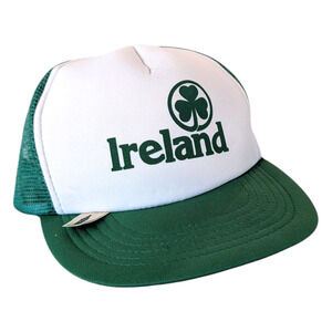 80s Ireland Clover Trucker Snapback Hat
